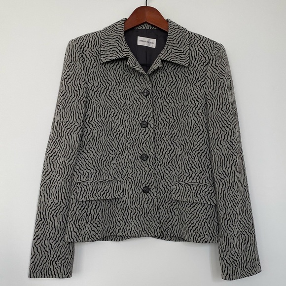 Nello Bianco Zebra Skirt Suit Set (Two-Piece) - Picture 3 of 17